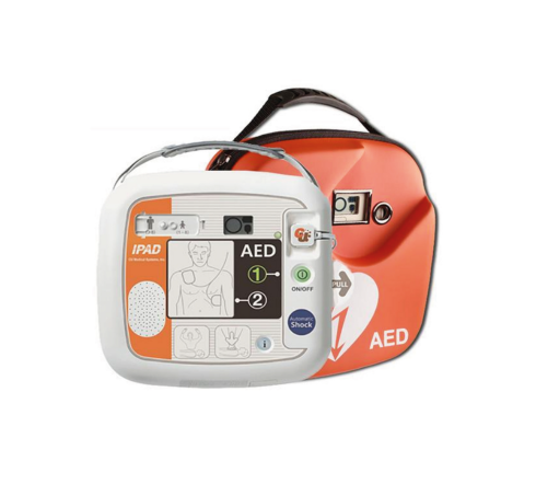 DESFIBRILADOR DEA AUTOMATICO P. ACCESO PUBLICO C/PARCHES Y BATERIA CU MEDICAL IPAD CU-SP1