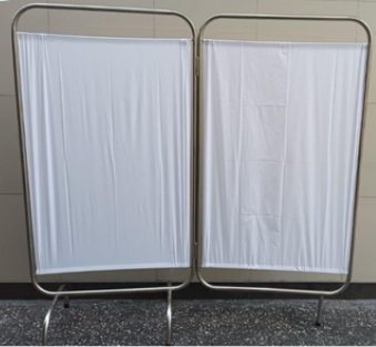 BIOMBO DE ACERO INOXIDABLE DE 2 CUERPOS
