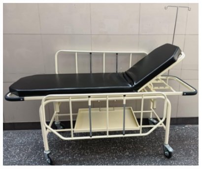 CAMILLA METALICA CON BASTIDOR RODABLE (CAMILLA DE TRANSPORTE)