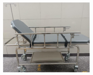 Camilla de Acero Inoxidable para Transporte de Pacientes