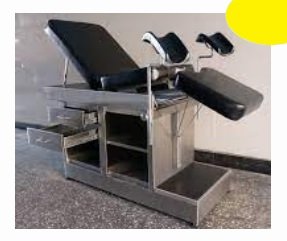 Camilla Ginecológica Amoblada en Acero Inoxidable AISI 304-2B